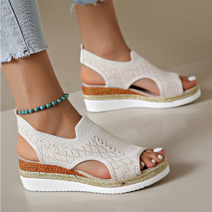 👡 Atmungsaktive Plateau-Sandalen für Damen im Freizeitstil – bequem, leicht & vielseitig – perfekt für lange Spaziergänge, Shopping & Reisen