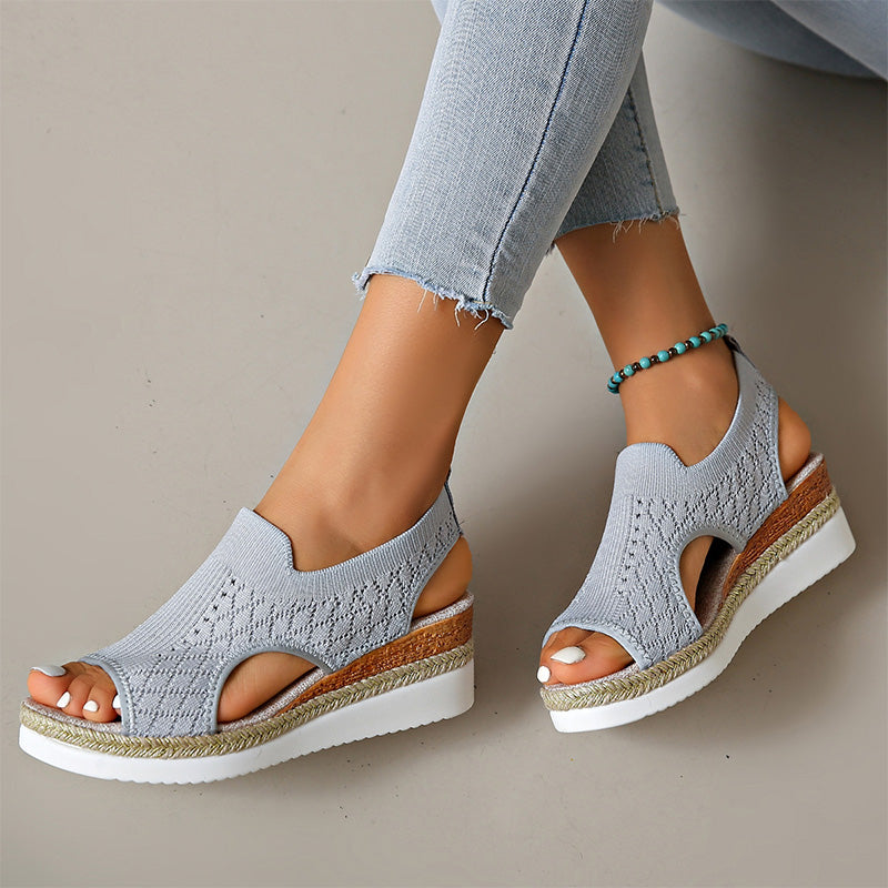 👡 Atmungsaktive Plateau-Sandalen für Damen im Freizeitstil – bequem, leicht & vielseitig – perfekt für lange Spaziergänge, Shopping & Reisen