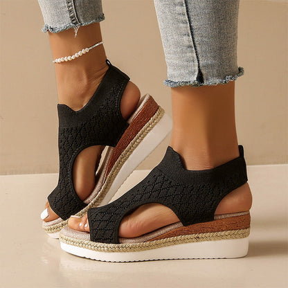 👡 Atmungsaktive Plateau-Sandalen für Damen im Freizeitstil – bequem, leicht & vielseitig – perfekt für lange Spaziergänge, Shopping & Reisen
