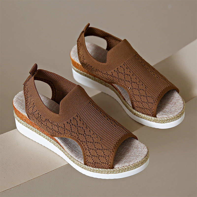 👡 Atmungsaktive Plateau-Sandalen für Damen im Freizeitstil – bequem, leicht & vielseitig – perfekt für lange Spaziergänge, Shopping & Reisen