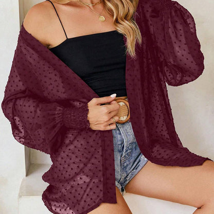 Leichter, transparenter Cardigan für Damen – luftig, vielseitig & perfekt für Layering – ideal für Strand, Reisen & warme Tage