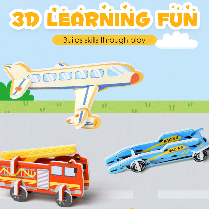 🧩 3D- Lernpuzzle für Kinder – fördert Kreativität, räumliches Denken & Feinmotorik – ideal für Jungen & Mädchen ab 3 Jahren – perfekt für Zuhause, Schule & unterwegs
