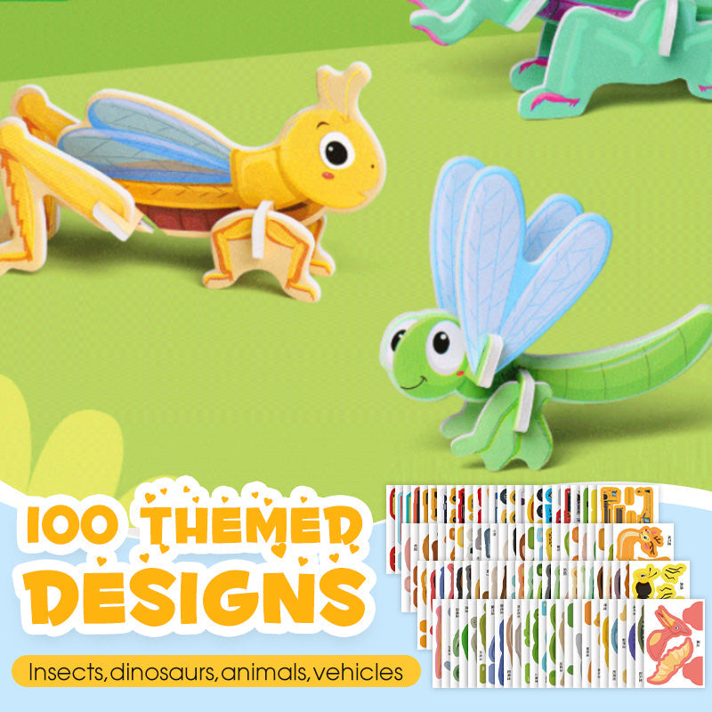 🧩 3D- Lernpuzzle für Kinder – fördert Kreativität, räumliches Denken & Feinmotorik – ideal für Jungen & Mädchen ab 3 Jahren – perfekt für Zuhause, Schule & unterwegs