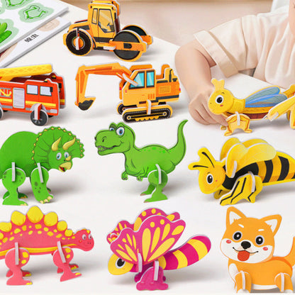 🧩 3D- Lernpuzzle für Kinder – fördert Kreativität, räumliches Denken & Feinmotorik – ideal für Jungen & Mädchen ab 3 Jahren – perfekt für Zuhause, Schule & unterwegs