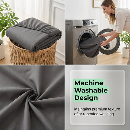 🛏️✨ Matratzenschoner mit Reißverschluss & atmungsaktivem Material – schützt vor Flüssigkeiten, Milben & Allergenen – maschinenwaschbar & langlebig