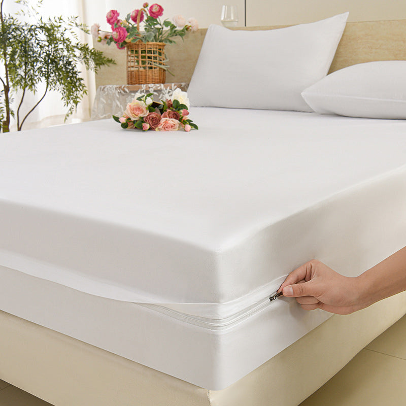 🛏️✨ Matratzenschoner mit Reißverschluss & atmungsaktivem Material – schützt vor Flüssigkeiten, Milben & Allergenen – maschinenwaschbar & langlebig