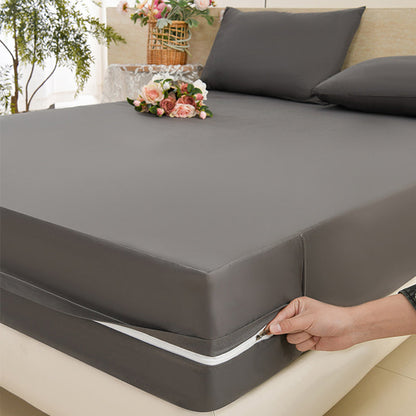 🛏️✨ Matratzenschoner mit Reißverschluss & atmungsaktivem Material – schützt vor Flüssigkeiten, Milben & Allergenen – maschinenwaschbar & langlebig
