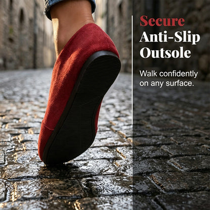 👟 Damen V-Cut flache Schuhe – bequem, leicht & vielseitig – perfekt für Alltag, Reisen & Freizeit – mit atmungsaktivem Material & rutschfester Sohle