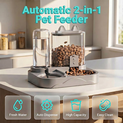 🍽️ 2-in-1-Futter- und Trinknapf für Haustiere – praktisch, platzsparend & vielseitig – perfekt für Hunde, Katzen & kleine Tiere – ideal für Zuhause & unterwegs