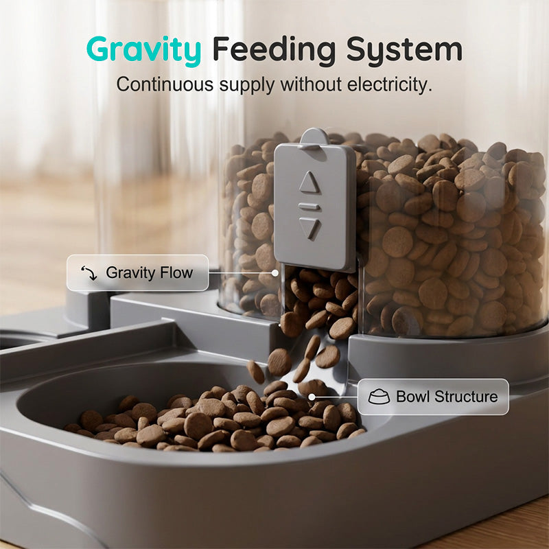 🍽️ 2-in-1-Futter- und Trinknapf für Haustiere – praktisch, platzsparend & vielseitig – perfekt für Hunde, Katzen & kleine Tiere – ideal für Zuhause & unterwegs