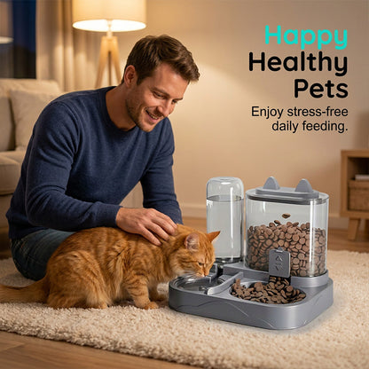 🍽️ 2-in-1-Futter- und Trinknapf für Haustiere – praktisch, platzsparend & vielseitig – perfekt für Hunde, Katzen & kleine Tiere – ideal für Zuhause & unterwegs