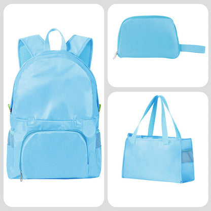 Foldable Convertible Backpack Tote 3-in-1 Travel Bag