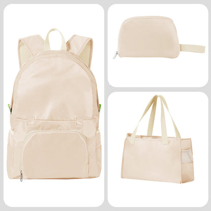 Foldable Convertible Backpack Tote 3-in-1 Travel Bag