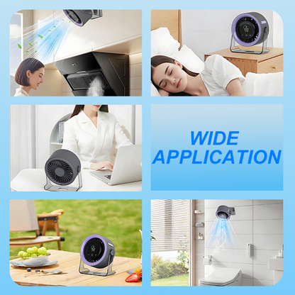 🌀 Mini-Tischventilator mit 100 Geschwindigkeiten und Digitalanzeige – kompakt, leistungsstark & individuell einstellbar – perfekt für Büro, Schlafzimmer & unterwegs