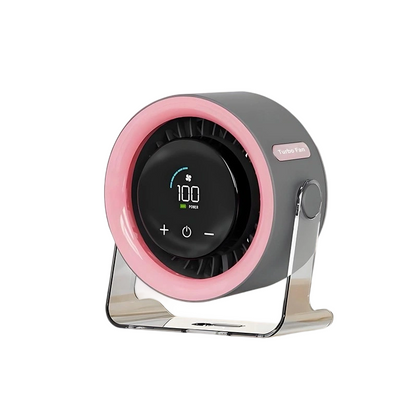 🌀 Mini-Tischventilator mit 100 Geschwindigkeiten und Digitalanzeige – kompakt, leistungsstark & individuell einstellbar – perfekt für Büro, Schlafzimmer & unterwegs