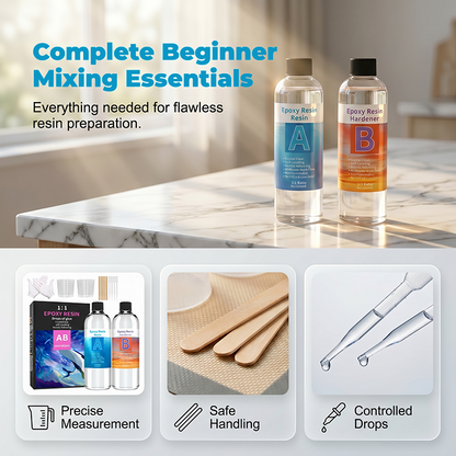 💎 Kristallklares Epoxyharz Kit – glasklar, langlebig & vielseitig – perfekt für Gieß-, Beschichtungs- & Bastelprojekte – ideal für DIY, Kunst & Handwerk