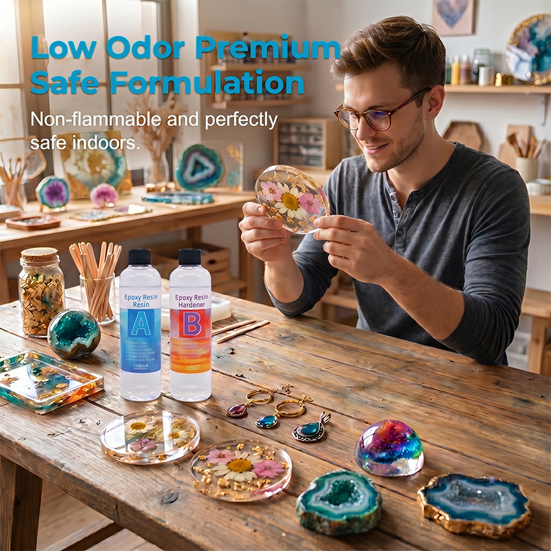 💎 Kristallklares Epoxyharz Kit – glasklar, langlebig & vielseitig – perfekt für Gieß-, Beschichtungs- & Bastelprojekte – ideal für DIY, Kunst & Handwerk