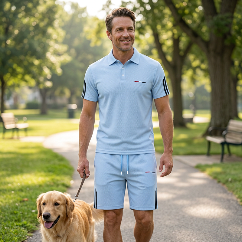 👕 50% RABATT! ☀️ 2-teiliges Freizeit-Set für Herren – Kurzarm-Oberteil & Shorts – Atmungsaktiv, bequem & vielseitig – perfekt für Alltag, Sport oder Reisen – lässiger Sommer-Look mit hohem Tragekomfort 🩳✨