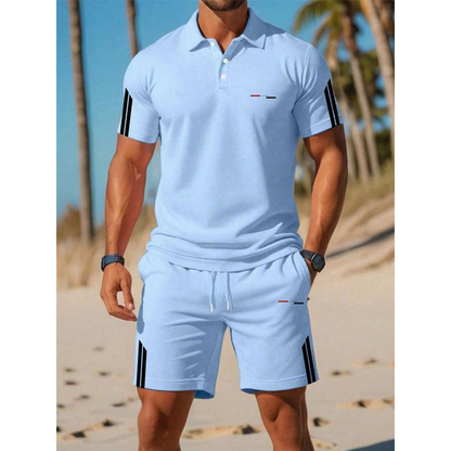 👕 50% RABATT! ☀️ 2-teiliges Freizeit-Set für Herren – Kurzarm-Oberteil & Shorts – Atmungsaktiv, bequem & vielseitig – perfekt für Alltag, Sport oder Reisen – lässiger Sommer-Look mit hohem Tragekomfort 🩳✨