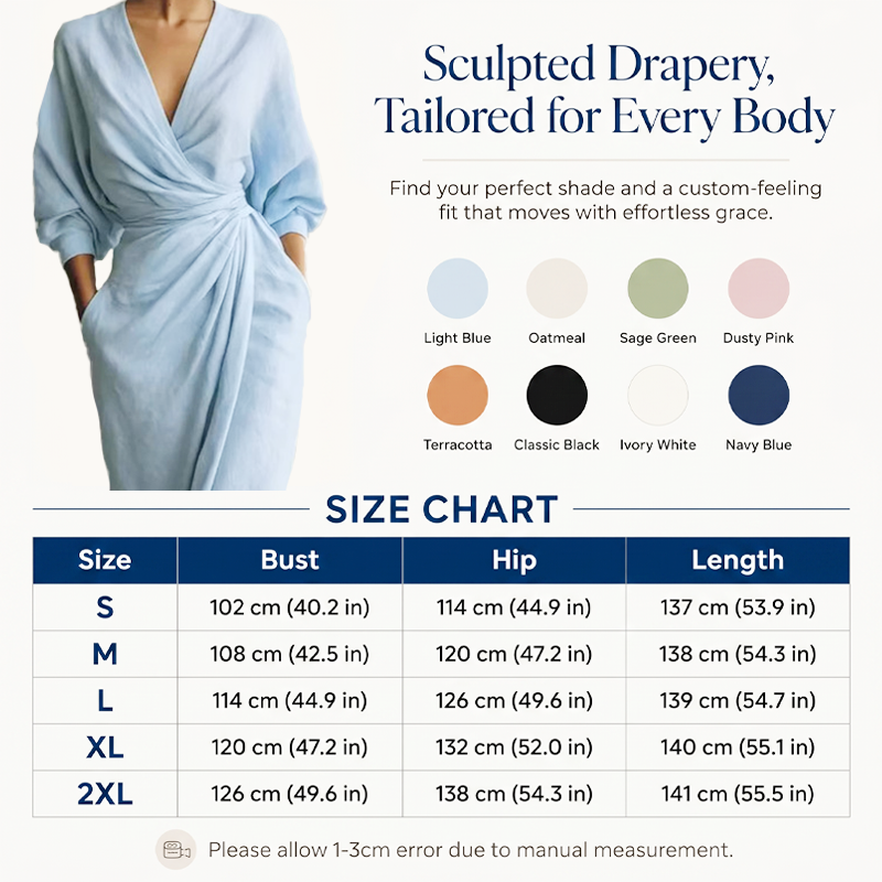 🏃‍♀️ Es wird im Akkord weggeschnappt – zögern Sie nicht! Elegantes Maxikleid mit V-Ausschnitt und Wickeloptik für Damen
