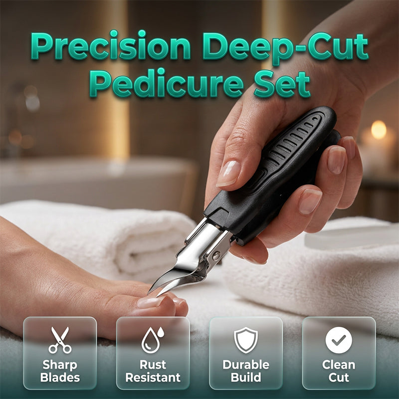 💅 Professional 3-in-1 Pedicure Clipper Set – 3-in-1-Design für präzise Fußpflege – scharfe Klingen, rutschfester Griff & praktische Aufbewahrung – ideal für Zuhause & unterwegs