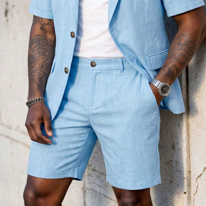 👔🩳 Kurzarm-Blazer-Shorts-Set – vielseitig und bequem🔥Kostenloser Versand🔥