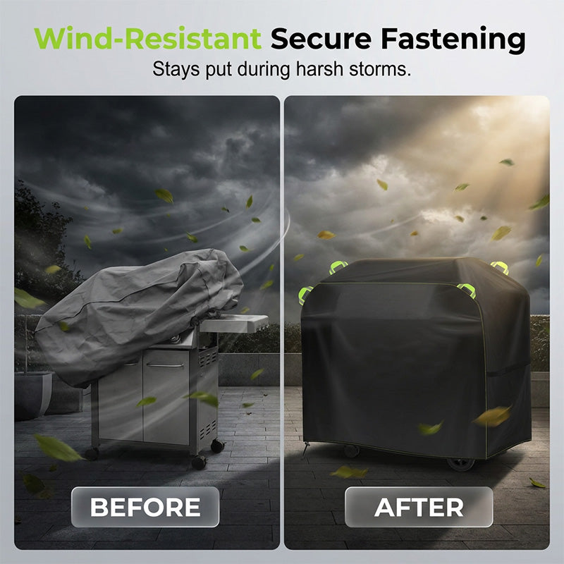 🔥 Heavy-Duty Outdoor BBQ Cover – wetterfest, UV-beständig & langlebig – schützt deinen Grill vor Regen, Staub & Schmutz – perfekt für Gas-, Kohle- & Elektrogrills