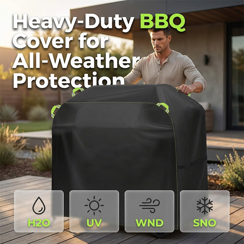🔥 Heavy-Duty Outdoor BBQ Cover – wetterfest, UV-beständig & langlebig – schützt deinen Grill vor Regen, Staub & Schmutz – perfekt für Gas-, Kohle- & Elektrogrills