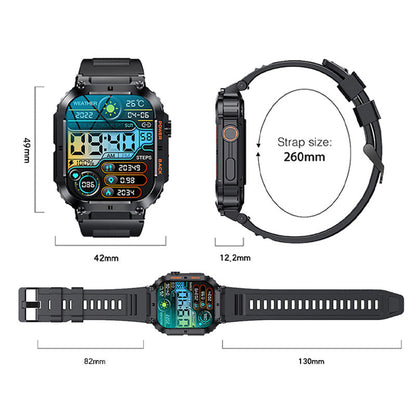 ⌚ Neue militärische Sport-Smartwatch – robust, vielseitig & leistungsstark – perfekt für Outdoor, Fitness & Alltag – mit GPS, Herzfrequenzmesser & wasserdichtem Design | Versandfrei