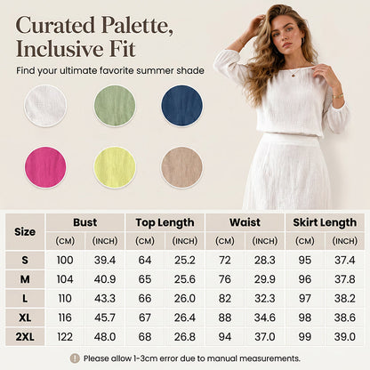 👗✨ Asymmetrisches Rock-Set mit schulterfreiem Oberteil