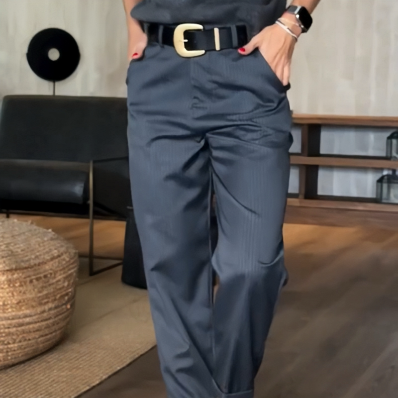 👖🔥 LETZTER TAG: 50% RABATT! Damen High-Waist Gerade Blazerhose – Lässig & vielseitig für Büro & Alltag 🖤✨