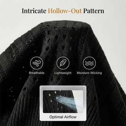🔔 Letzte 100 Stück – solange der Vorrat reicht! Kurzärmelige Strickjacke mit Aussparungen für Damen