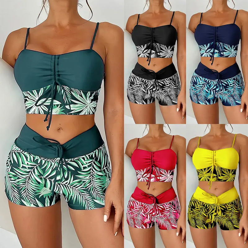 👙 Bedruckter zweiteiliger Badeanzug für Damen
