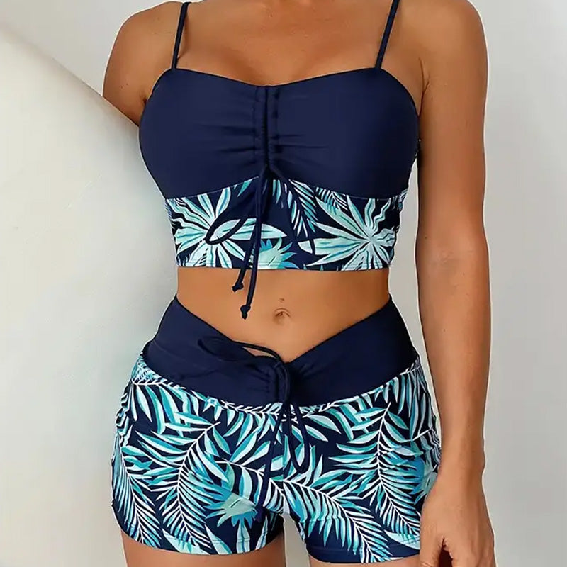 👙 Bedruckter zweiteiliger Badeanzug für Damen