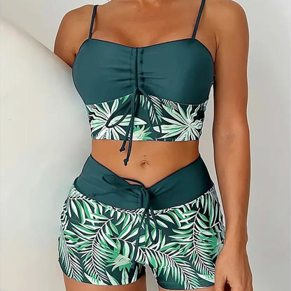 👙 Bedruckter zweiteiliger Badeanzug für Damen