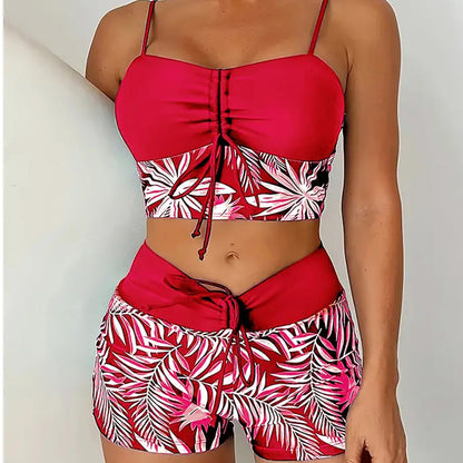 👙 Bedruckter zweiteiliger Badeanzug für Damen