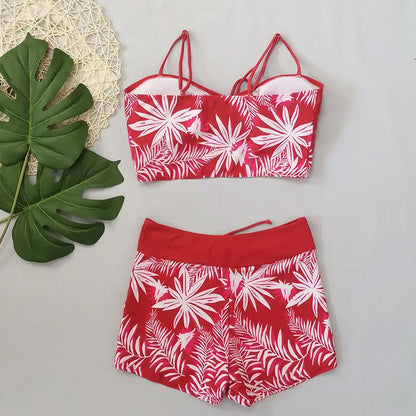 👙 Bedruckter zweiteiliger Badeanzug für Damen