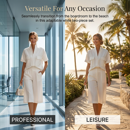 👗 50% RABATT! 🌸 Damen lockeres einfarbiges Zweiteiler-Set – Bequem, vielseitig & stylisch – Perfekt für Alltag, Reisen oder entspannte Stunden – lockerer Schnitt mit modernem Look ✨🌿
