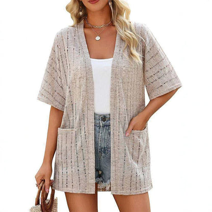 ⌛ Nur solange Vorrat reicht – danach regulärer Preis! 🔥Neuheiten & Sonderangebote – Leichte Sommer-Strickjacke für Damen