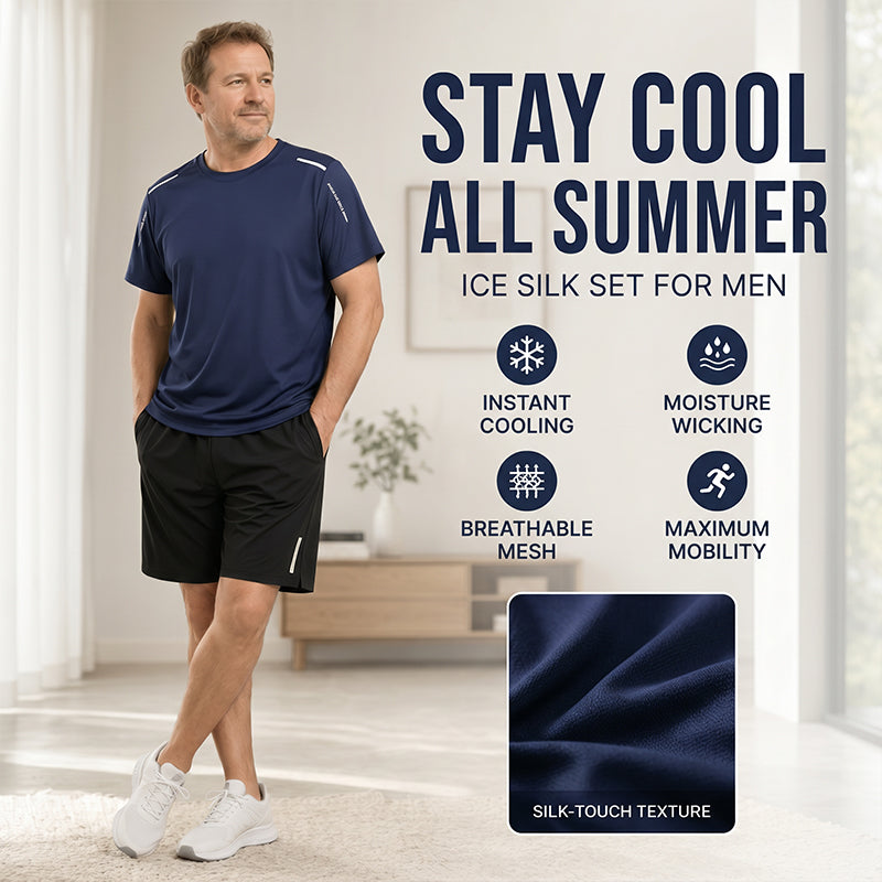 ☀️ Schnelltrocknendes T-Shirt- und Shorts-Set für Herren – atmungsaktiv, leicht & vielseitig – perfekt für Sport, Alltag & Freizeit – ideal für warme Tage & aktive Stunden