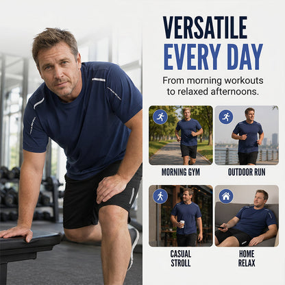 ☀️ Schnelltrocknendes T-Shirt- und Shorts-Set für Herren – atmungsaktiv, leicht & vielseitig – perfekt für Sport, Alltag & Freizeit – ideal für warme Tage & aktive Stunden