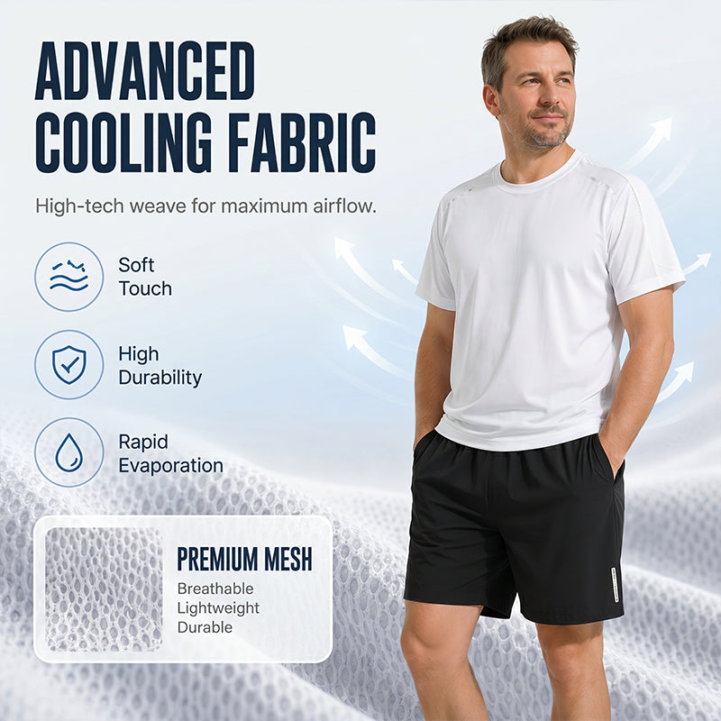 ☀️ Schnelltrocknendes T-Shirt- und Shorts-Set für Herren – atmungsaktiv, leicht & vielseitig – perfekt für Sport, Alltag & Freizeit – ideal für warme Tage & aktive Stunden