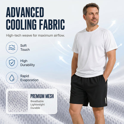 ☀️ Schnelltrocknendes T-Shirt- und Shorts-Set für Herren – atmungsaktiv, leicht & vielseitig – perfekt für Sport, Alltag & Freizeit – ideal für warme Tage & aktive Stunden