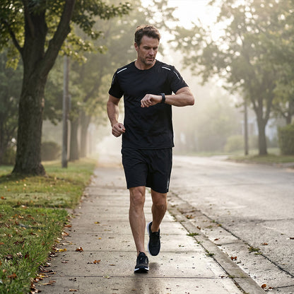 ☀️ Schnelltrocknendes T-Shirt- und Shorts-Set für Herren – atmungsaktiv, leicht & vielseitig – perfekt für Sport, Alltag & Freizeit – ideal für warme Tage & aktive Stunden