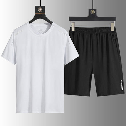 ☀️ Schnelltrocknendes T-Shirt- und Shorts-Set für Herren – atmungsaktiv, leicht & vielseitig – perfekt für Sport, Alltag & Freizeit – ideal für warme Tage & aktive Stunden