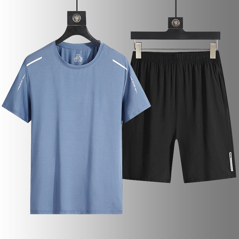 ☀️ Schnelltrocknendes T-Shirt- und Shorts-Set für Herren – atmungsaktiv, leicht & vielseitig – perfekt für Sport, Alltag & Freizeit – ideal für warme Tage & aktive Stunden