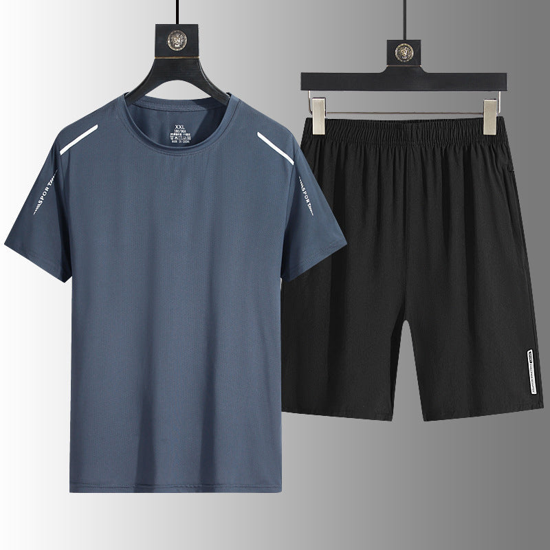 ☀️ Schnelltrocknendes T-Shirt- und Shorts-Set für Herren – atmungsaktiv, leicht & vielseitig – perfekt für Sport, Alltag & Freizeit – ideal für warme Tage & aktive Stunden