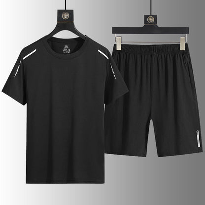 ☀️ Schnelltrocknendes T-Shirt- und Shorts-Set für Herren – atmungsaktiv, leicht & vielseitig – perfekt für Sport, Alltag & Freizeit – ideal für warme Tage & aktive Stunden