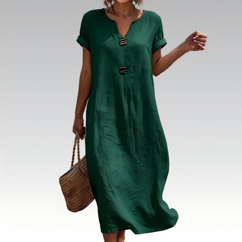 Women's Summer Casual V-Neck Dress