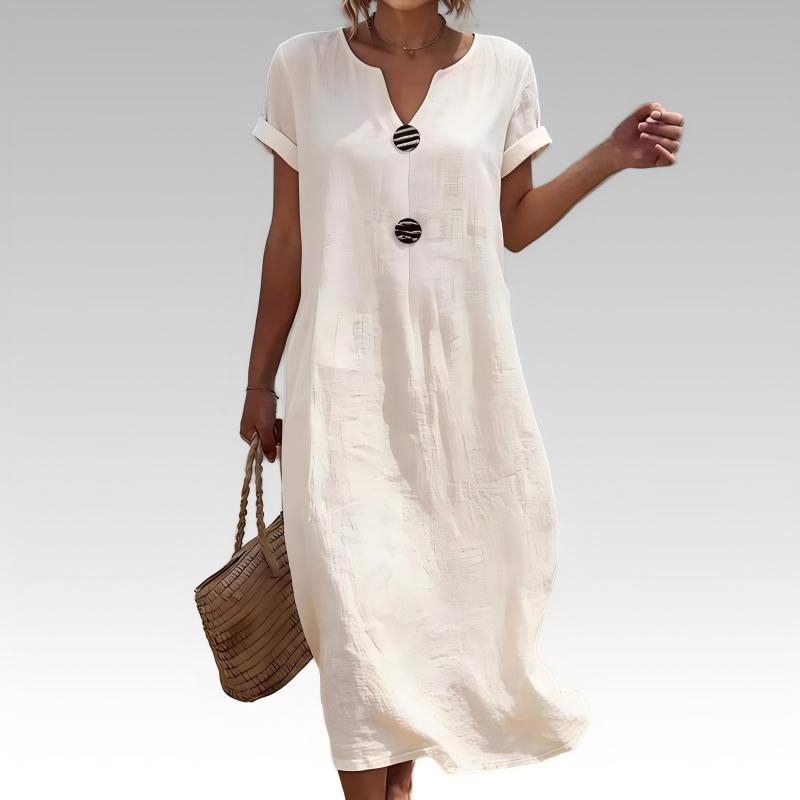 Women's Summer Casual V-Neck Dress